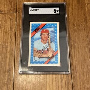 1972 KELLOGGS # 6 Pete ROSE REDS SGC 5 EX